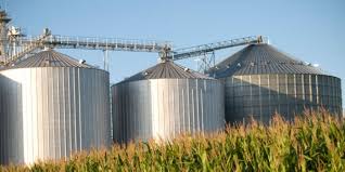 Grain storage silos